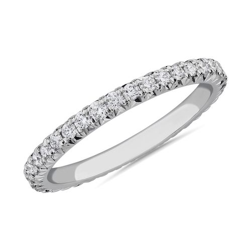 french pave eternity ring blue nile