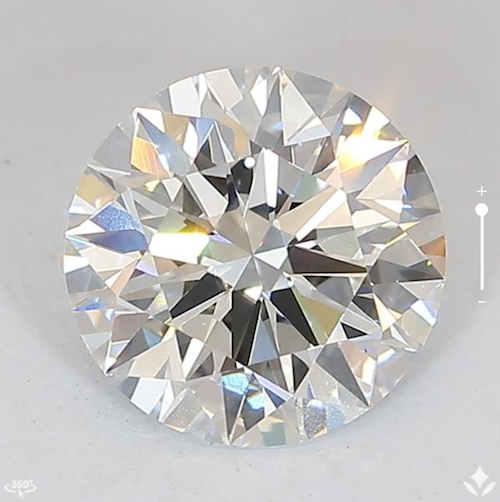 2.09 Carat Round Lab Created Diamond
Super Ideal Cut • F Color • VS1 Clarity