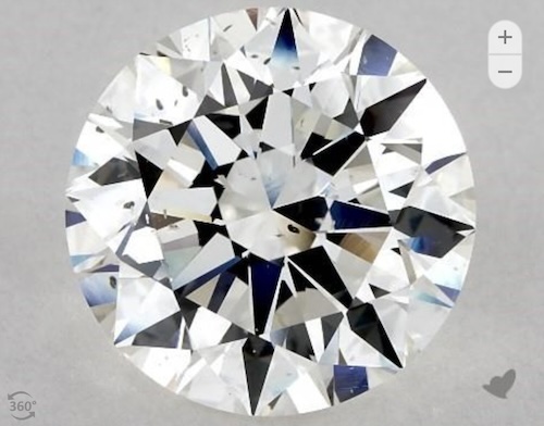 5.66 Carat Round Diamond from James Allen