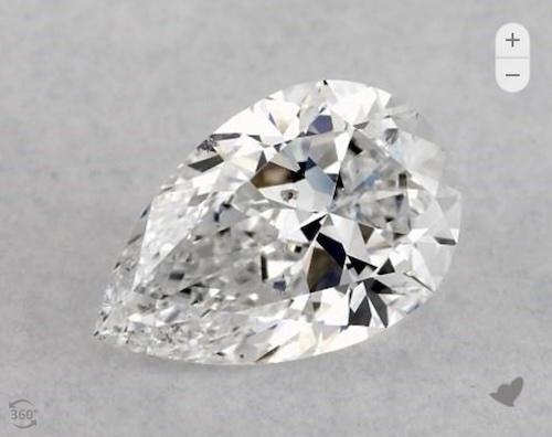 D Color 1.00 Carat Pear Diamond from James Allen