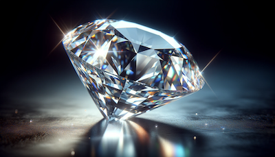 A stunning and realistic image of a diamond carat, showcasing its brilliance and sparkle. The image should highlight the intricate facets and clarity