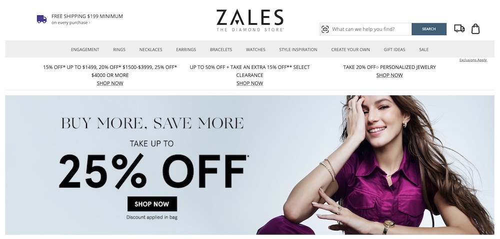 Zales Homepage