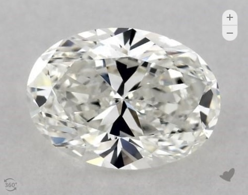 1.01 Carat G VVS1 Oval Cut Diamond from James Allen