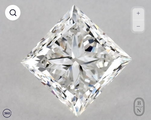 GIA 1.00 Carat Princess Diamond
