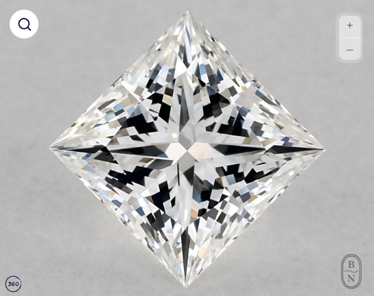 IGI 1.52 Carat Princess Lab-Grown Diamond
